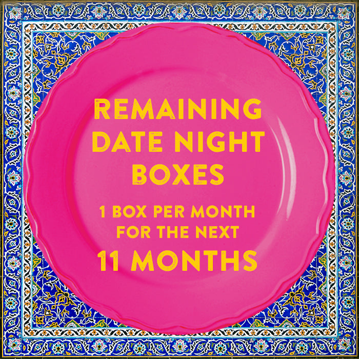 11 Date Night Boxes (1 box per month for the next 11 months)
