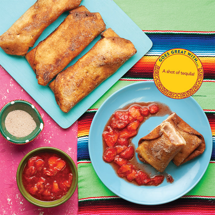 Strawberry Cheesecake Chimichangas