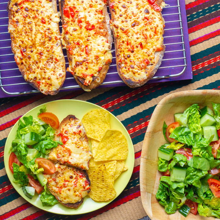 Grilled Pimento Cheese on Toast