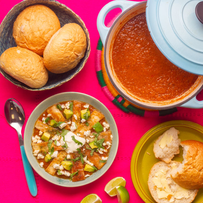 Roasted Tomato Tortilla Soup