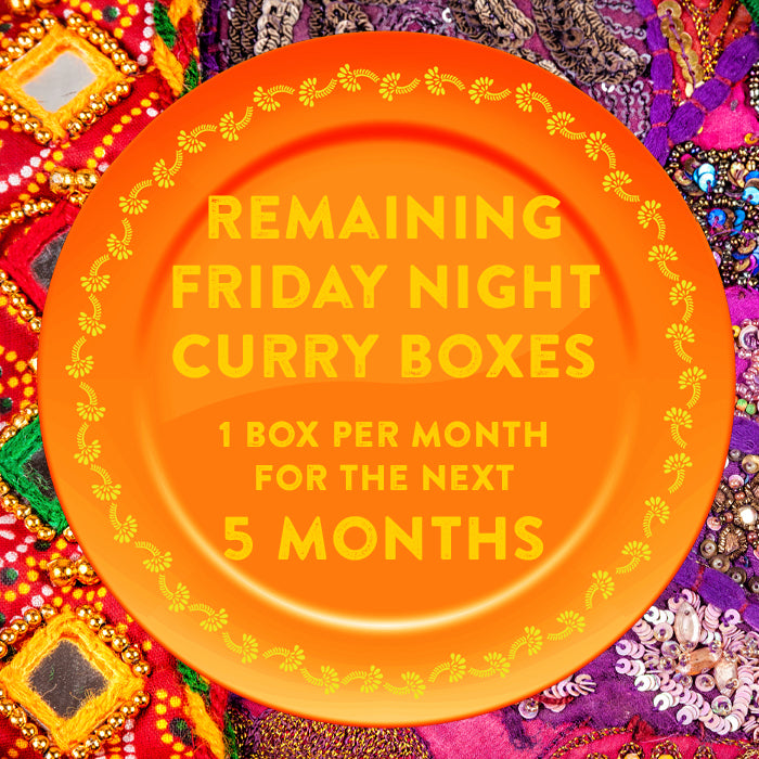 5 Friday Night Curry Discoverer Boxes (1 box per month for the next 5 months)