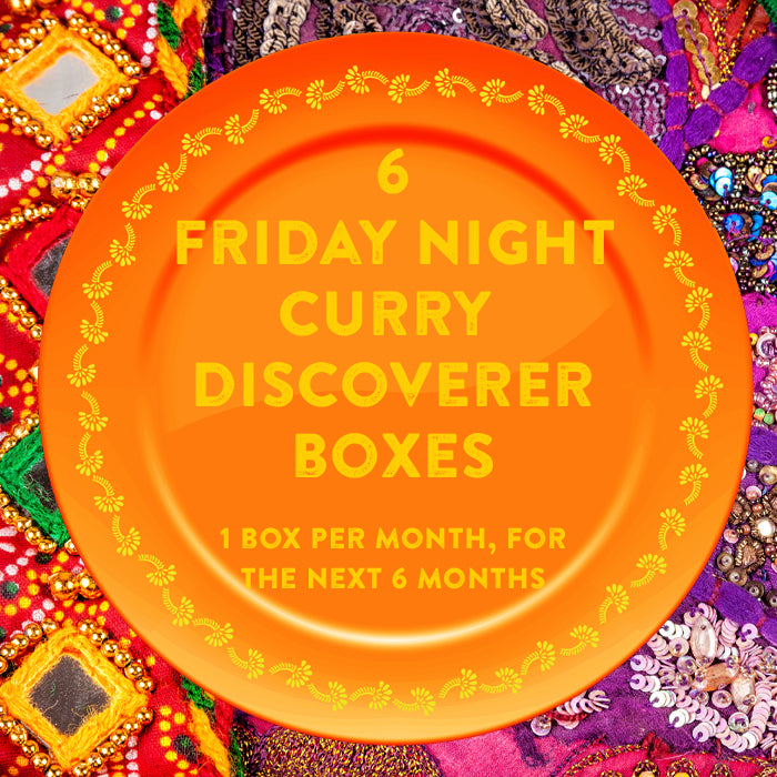 6 Friday Night Curry Discoverer Boxes (1 box per month for the next 6 months)