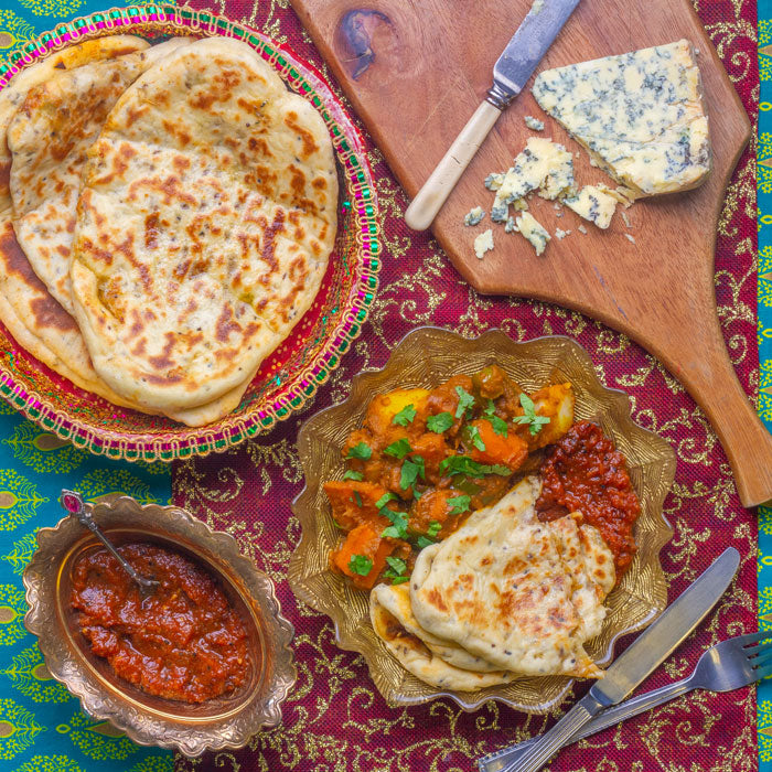 Leftover Cheeseboard Naans