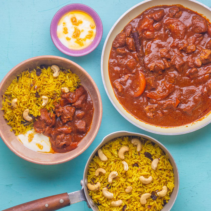 Rogan Josh with Festival Rice