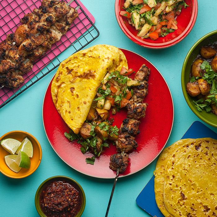 SEPTEMBER: Friday Night Curry Discoverer - Reshmi Kebabs with Saffron Parathas and Fruit Chaat Salad