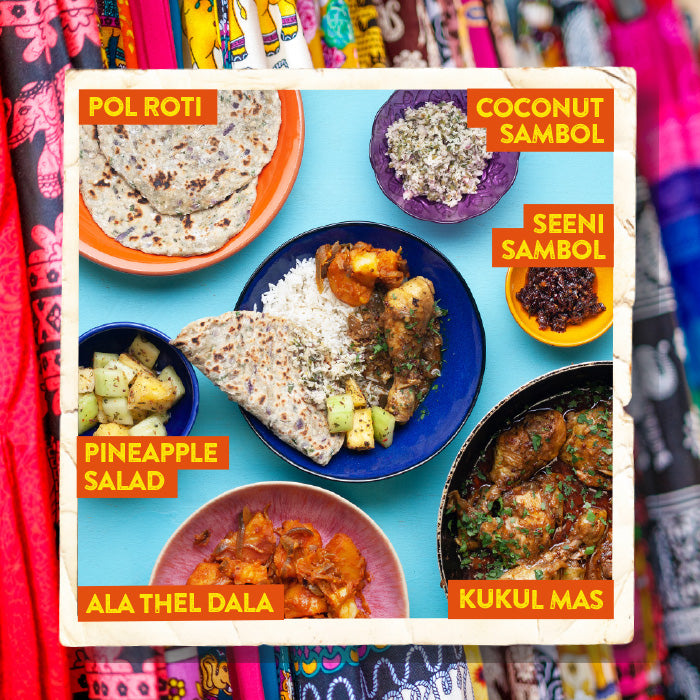 DECEMBER: Friday Night Curry Discoverer - Sri Lankan Kukul Mas with Pol Roti & Coconut Sambol