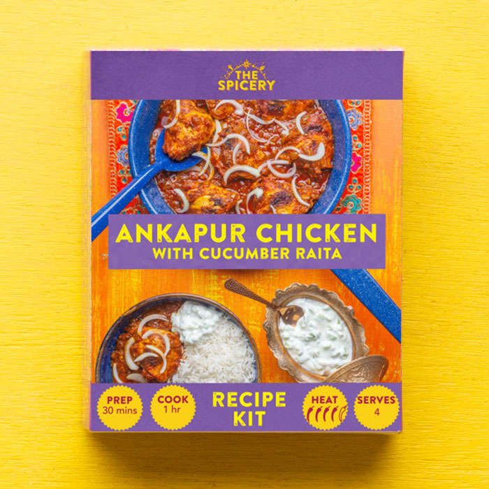 Ankapur Chicken with Cucumber Raita