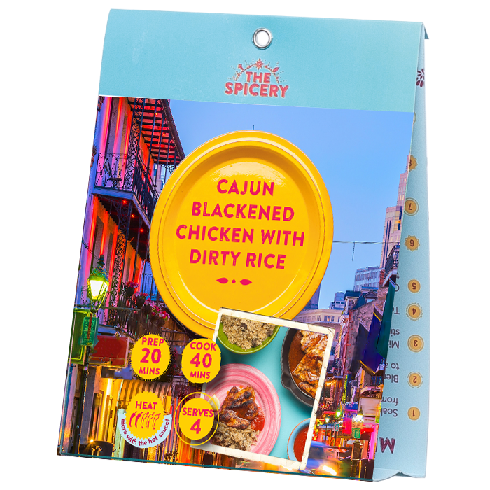 Cajun Blackened Chicken with Dirty Rice