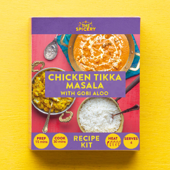 Chicken Tikka Masala with Gobi Aloo