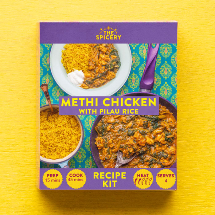 Methi Chicken with Pilau Rice