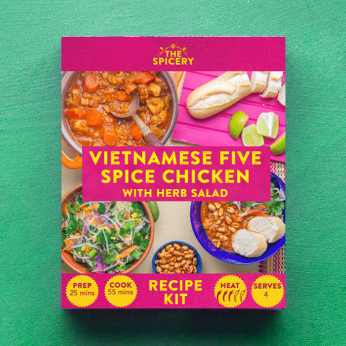 Vietnamese Five Spice Chicken with Herb Salad