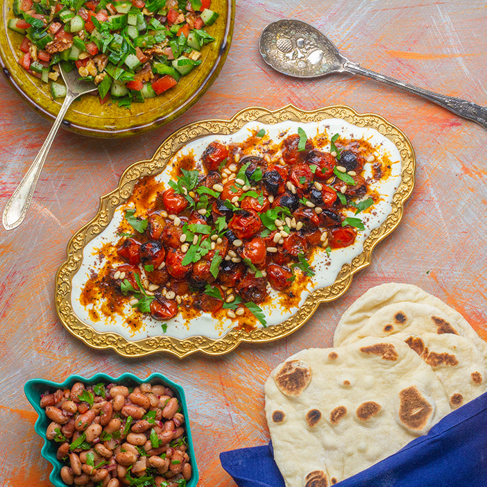 Grilled Tomatoes with Labneh