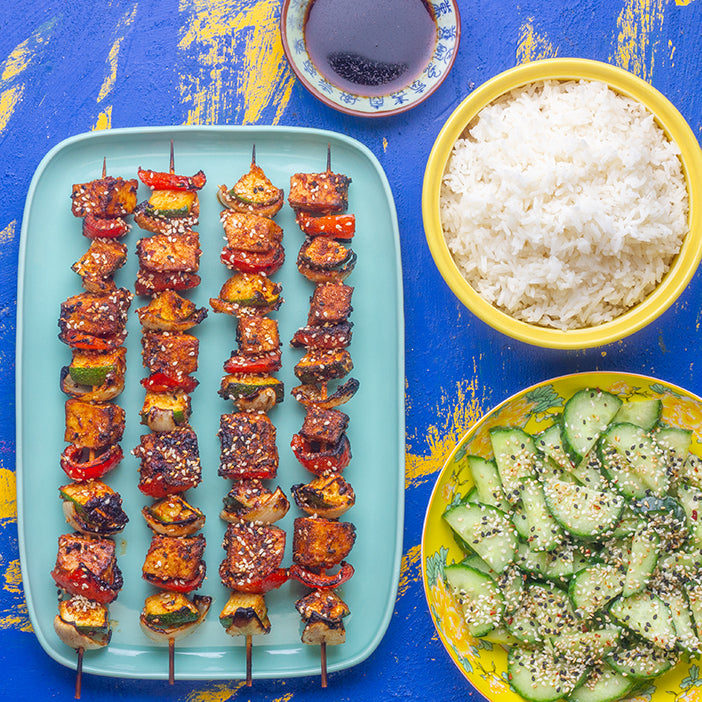 Summer Veg Shaokao Skewers
