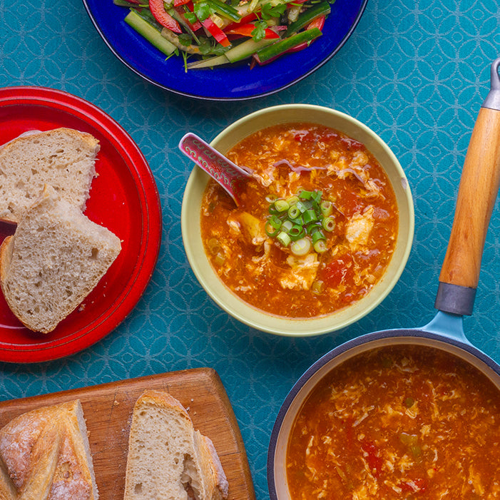 Tomato Egg Drop Soup