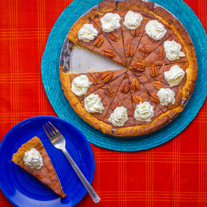 Sweet Potato Pie with Caramelised Pecans