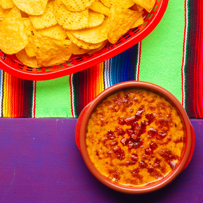 Grilled Chile con Queso with Chorizo