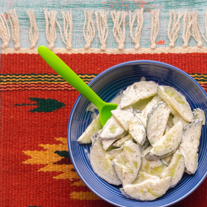Sour Cream Cucumber Salad