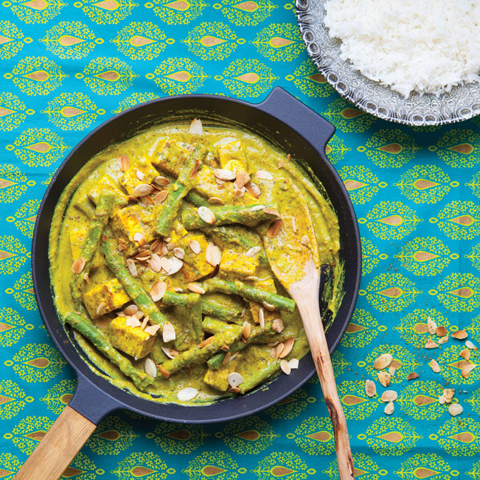 Asparagus and Paneer Pasanda