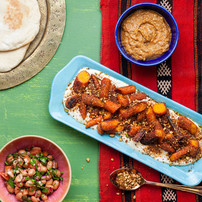Carrots with Honey & Dukkah