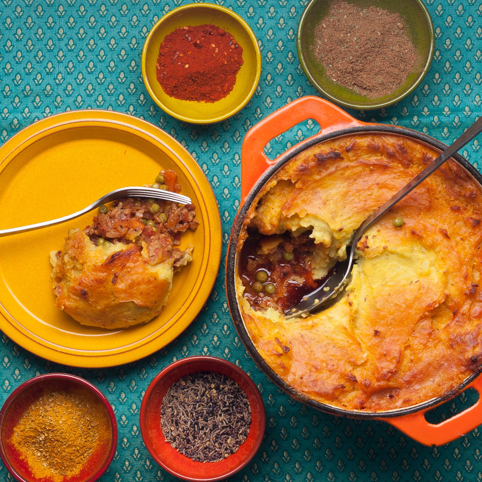 Indian Style Shepherd's Pie