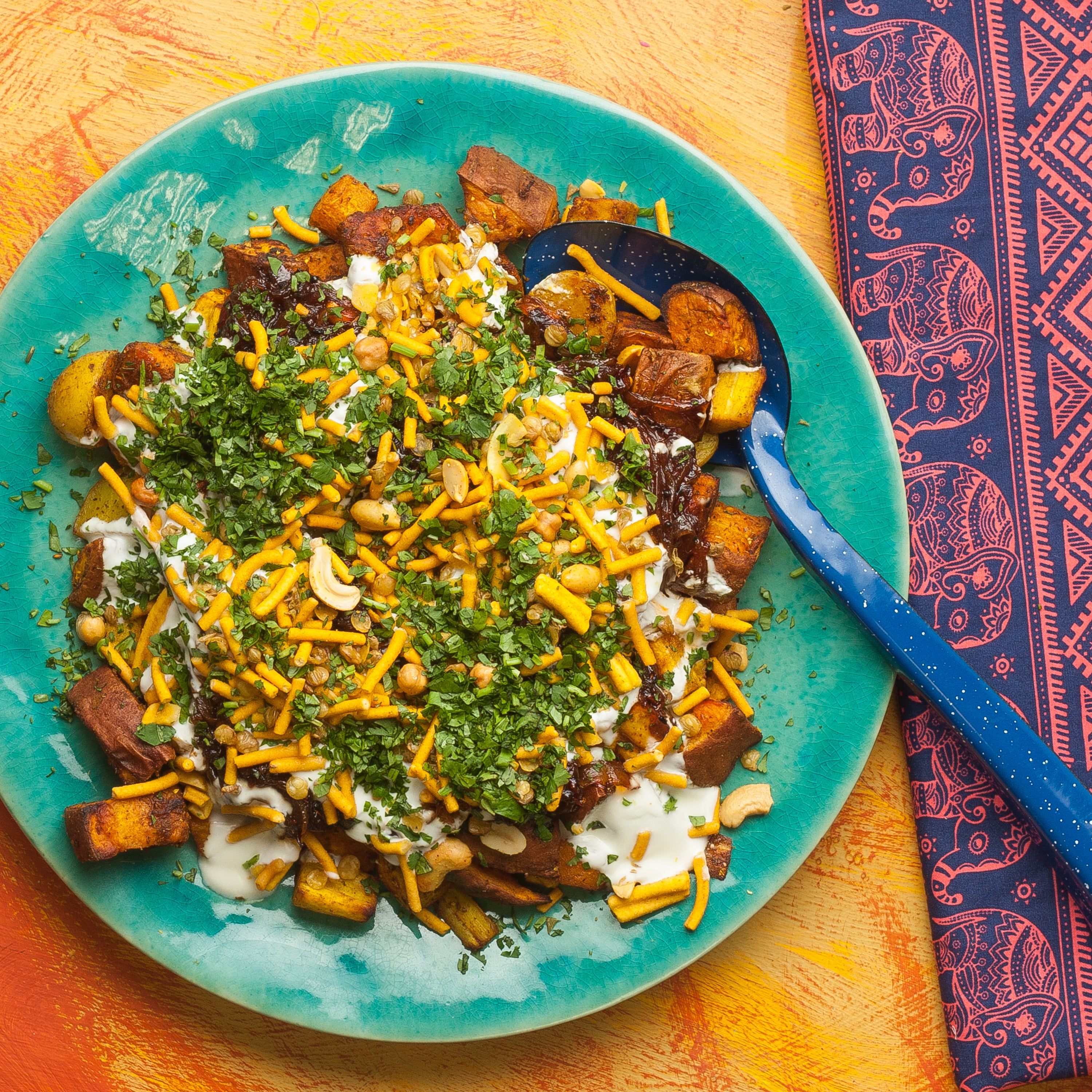 Roast Root Veg Chaat
