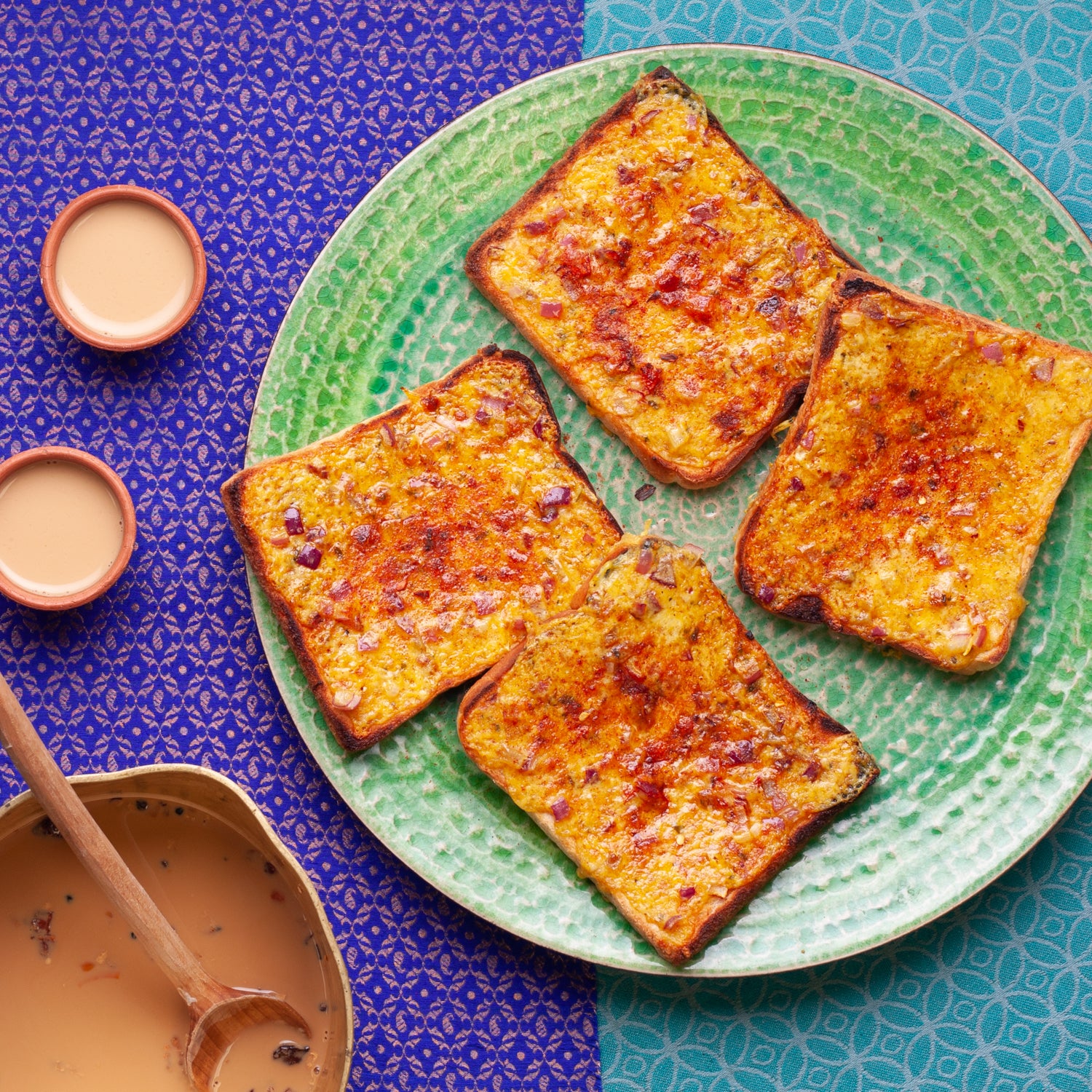Masala Cheese on Toast