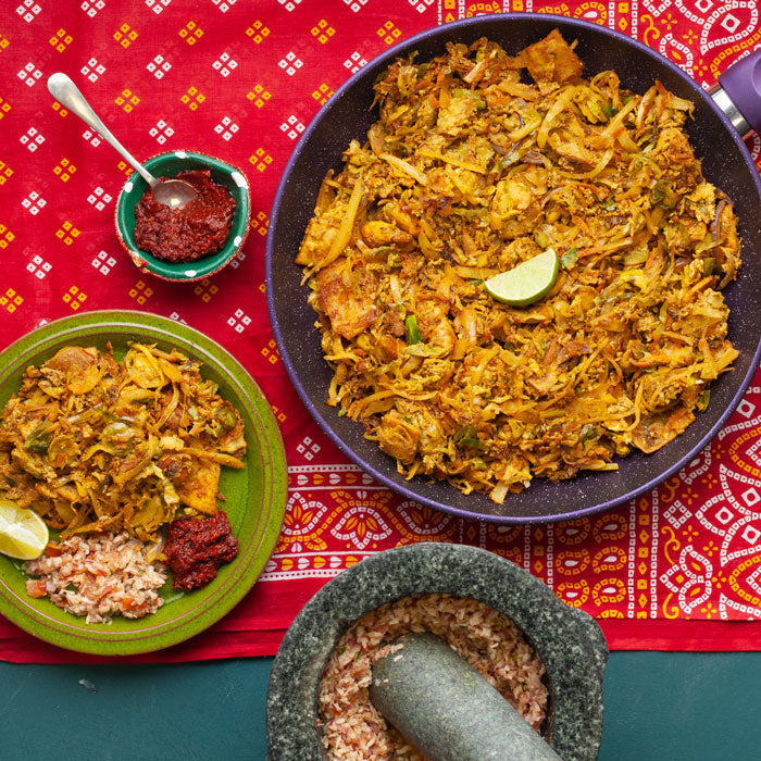 Brussels Sprouts Kottu Roti