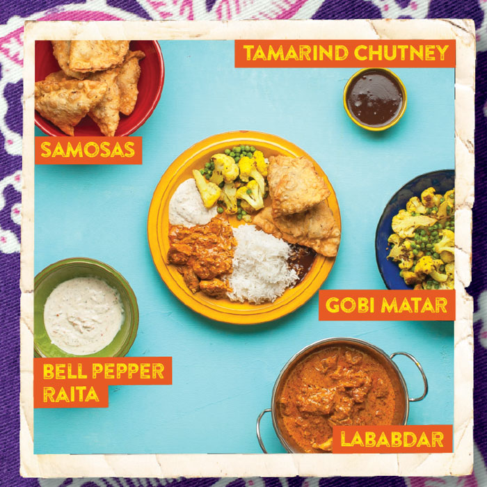 Lababdar with Samosas and Tamarind Chutney