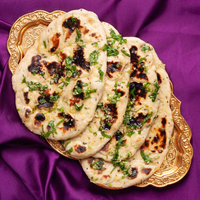 Garlic Coriander Naans