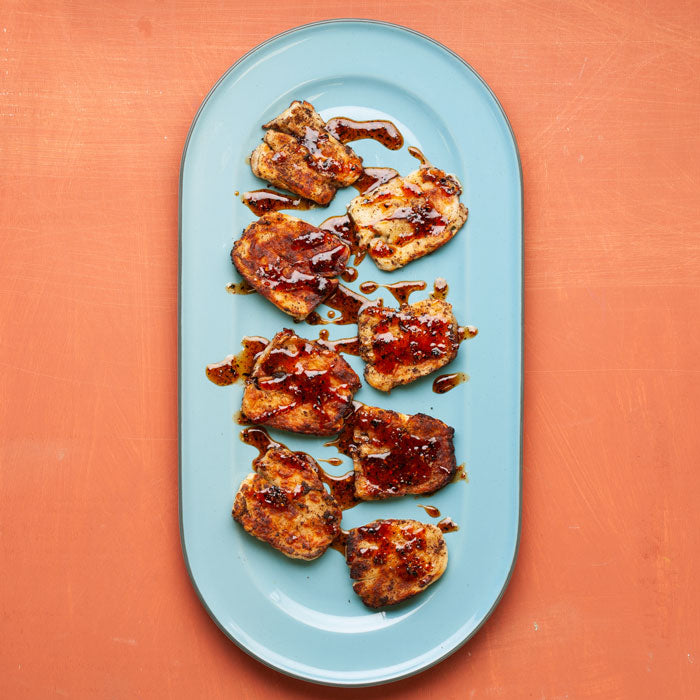 Grilled Halloumi with Chilli Honey