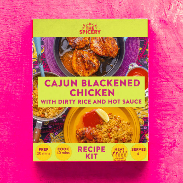 Cajun Blackened Chicken with Dirty Rice