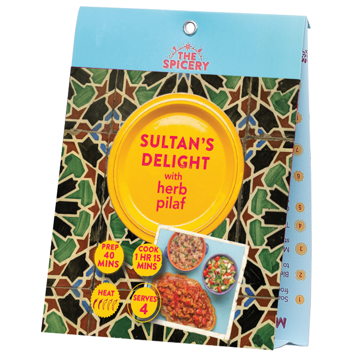 Sultan's Delight with Herb Pilaf