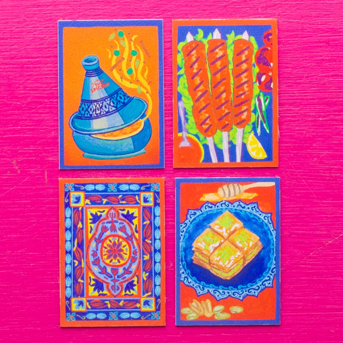Set of 4 Mezze Legend Magnets