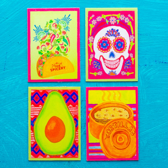 Set of 4 Taco Legend Magnets