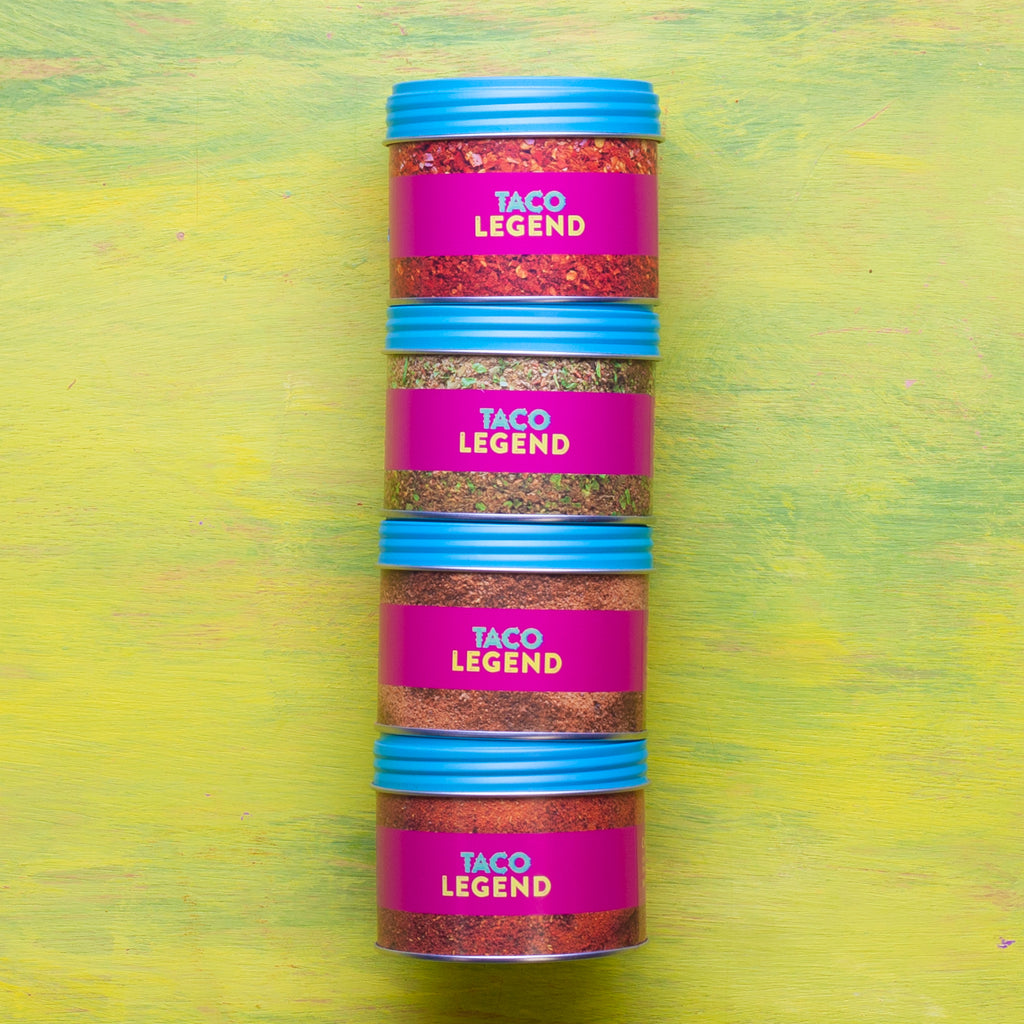 Taco Legend Stackable Storage Tins