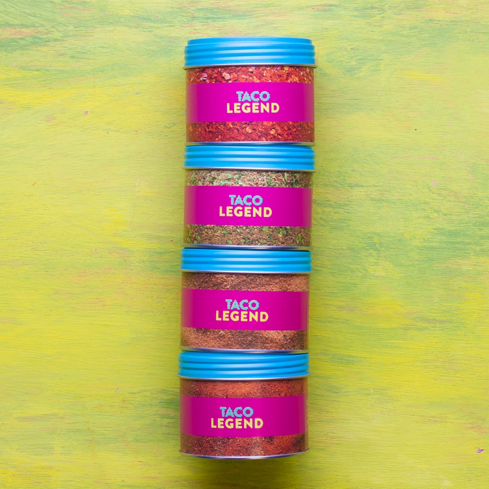Taco Legend Stackable Storage Tins