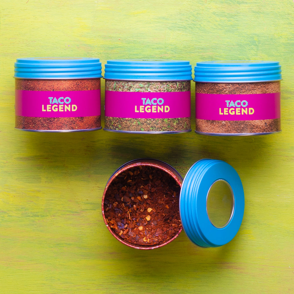 Taco Legend Stackable Storage Tins